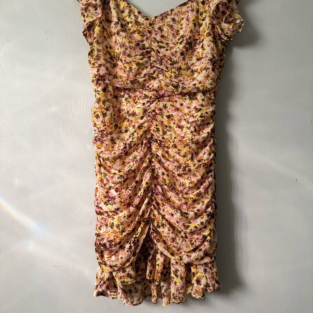 ASTR the label Shirred Flutter Mini Dress - Picture 2 of 4